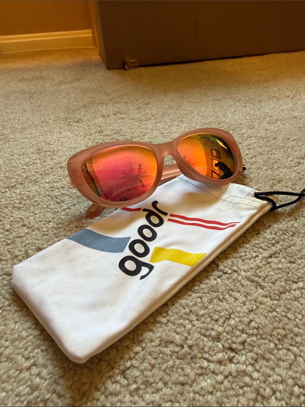 Goodr Pink Cateye Sunglasses - Picture 2 of 14